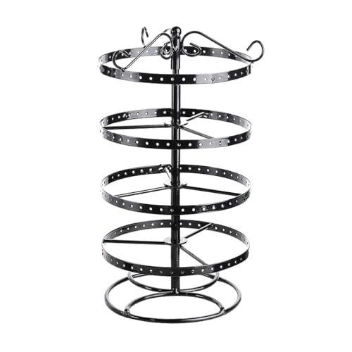 PACKOVE 1 Pieza 4 Mesa De Pendientes Estante Giratorio Para Pendientes Soporte De Exhibición De Adornos Puesto De Joyería Bote De Basura Soporte De Collar Joyas Colgante Aretes