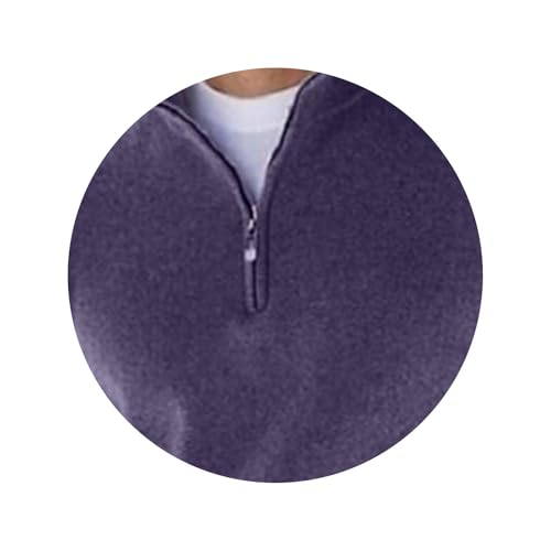 Pullover Sweaters for Men Slim Fit Zip Up Mock Neck Polo Sweater Fall Thermal Casual Long Sleeve Sweater Undershirt Top3