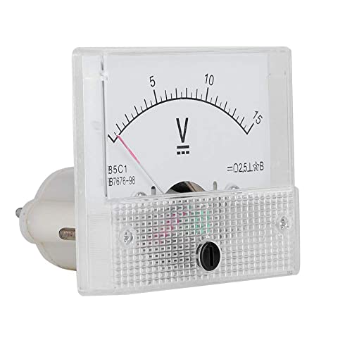 WANGCL Analog Mini Ammeter Voltmeter Professional Durable 2.5 Accuracy CC 85 Analog Current C1 (DC 0-15V) - Image 2