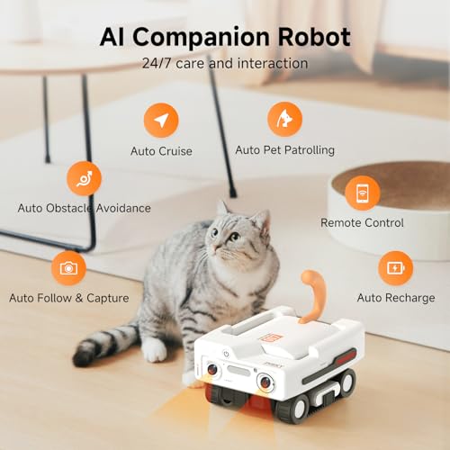 Image of A3 AI Pet Companion Robot Pet Robot Camera Automatic Pet Tracking | Plastic | Pet, Child, Security, Elderly | Auto obstacle avoidance, Auto Recharge | 2K