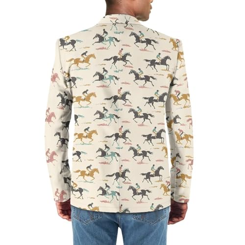 Men's Casual Blazer Business One Button Lapel Men Suit Jacket with Pockets Long Sleeve Sport Coat Regular Fit4