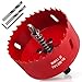 Yeepeo Lochsäge 75mm, Universal HSS M42 Bi-Metall Lochsägen, Lochkreissäge mit Sechskant-Schaft und Bohrer Lochbohrer Set Bohrkrone für Holz, Rigips, Trockenbau, Kunststoffe, 1 Stück Rot Metall günstig Kaufen-Yeepeo Lochsäge 75mm, Universal HSS M42 Bi-Metall Lochsägen, Lochkreissäge mit Sechskant-Schaft und Bohrer Lochbohrer Set Bohrkrone für Holz, Rigips, Trockenbau, Kunststoffe, 1 Stück Rot