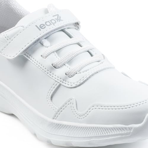 Image of Liberty Leap7x SCHLPRO-3 Uniform School Shoes for Kids with EVA Sole | PU Upper Quick-Wear Velcro Closure | Stylish & Lightweight | Comfortable Footbed | Memory Foam Insole