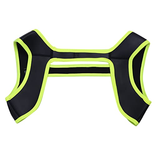 Tiaobug Men's Neoprene Harness Fitness Sports Shoulder Strap Muscles Protector Black Small #TOP5