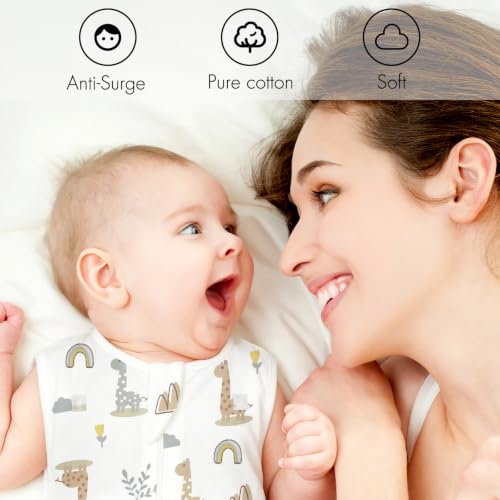 Image of ANYEDDE 2 Pack Swaddle Sleep Sack for Newborns, Arms Up Swaddles 3-6 Months