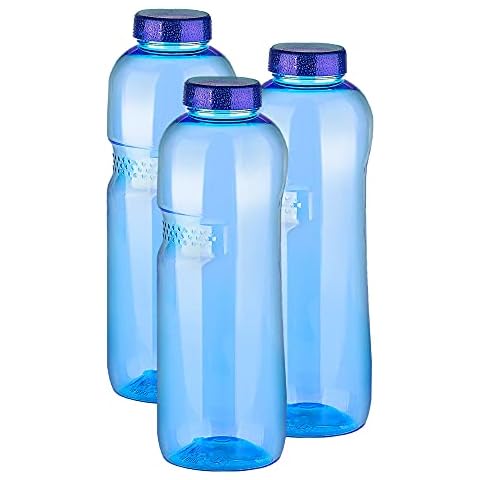 Greiner Greiner 3 x 1 Liter Trinkflasche Tritan Trinkflasche ohne Bisphenol A BPA Cover