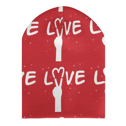 Tie Dye Peace Love Sign Pattern Kids Beanie Hat for for Girls Boys Children Cap Winter Knitted Chemo Cancer Headwear Accessories Gifts Decoration Black3