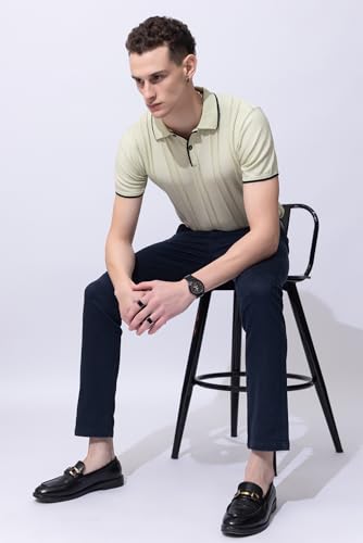 Image of Armisto Men's 100% Cotton Fancy Party Polo T-Shirt /Neutral Colour
