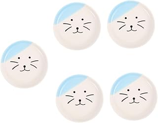 Didiseaon Tigela De Cerâmica Para Gatos 5 Peças Para Comida E Água Tigela De Gato Tigela De Gato Tigela De Cerâmica Tigela De Gato Amigável Prato De Gato Para Alimentação Tigela De