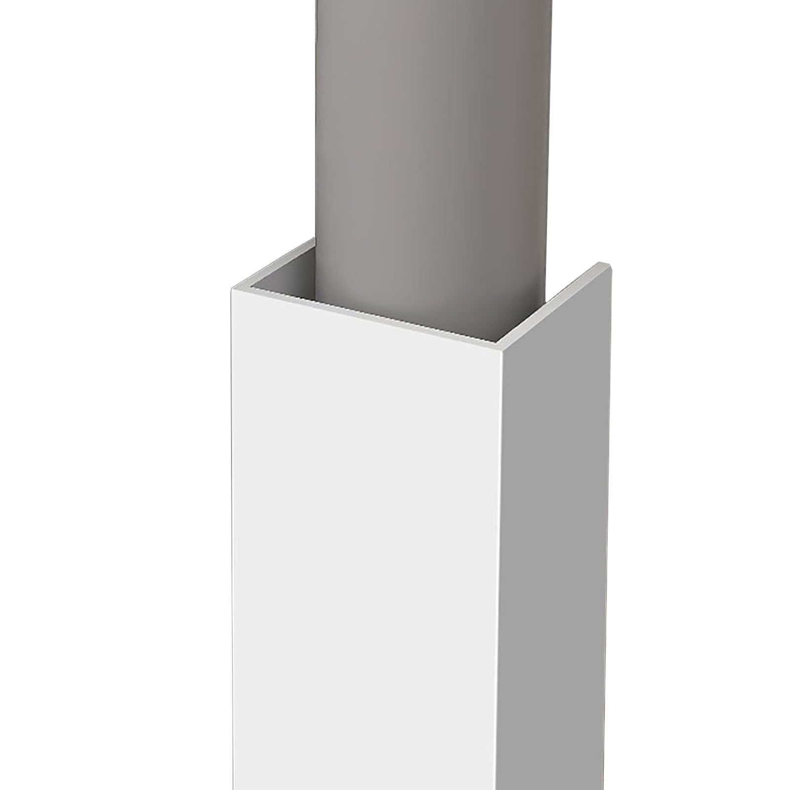 Copertura per tubi a forma di U, kit di recinzione per tubi, canalina per tubo da parete, nasconditore per tubazioni per interni, bagno, 90 x 15 x 15 cm
