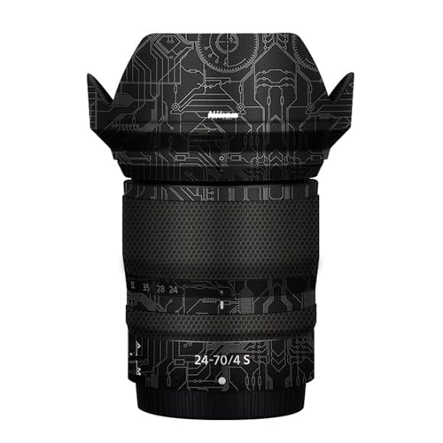 Mebont �J�����A�N�Z�T���[ Nikon Z 24-70mm f/4 S�Ή� �����Y�ɓK������ی쑕���X�e�b�J�[�ŁA�ώC�����A�ϖ��Ր�������������Y�X�L���ی�t�B�����A����(Circuit Gold)