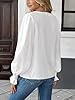 HYTENSUN Women’s Dressy White Blouse Long Sleeve S... #1