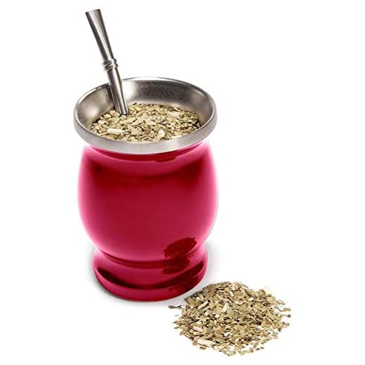 Juego de Calabaza Yerba Mate, Taza de Aislamiento de Taza de Té de Acero Inoxidable Hecha a Mano Natural Yerba Mate(rojo)