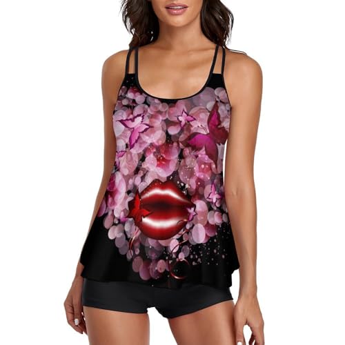Bikini avec short de garçon tankini robe de plage maillot de bain femme