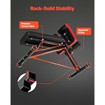 VEVOR multifunktionale Hantelbank für Ganzkörpertraining, Hyperextensionsbank Rückenverlängerung römischer Stuhl 150 kg belastbare verstellbare und faltbare Rückentrainer Heim-Fitnessstudio – Bild 5