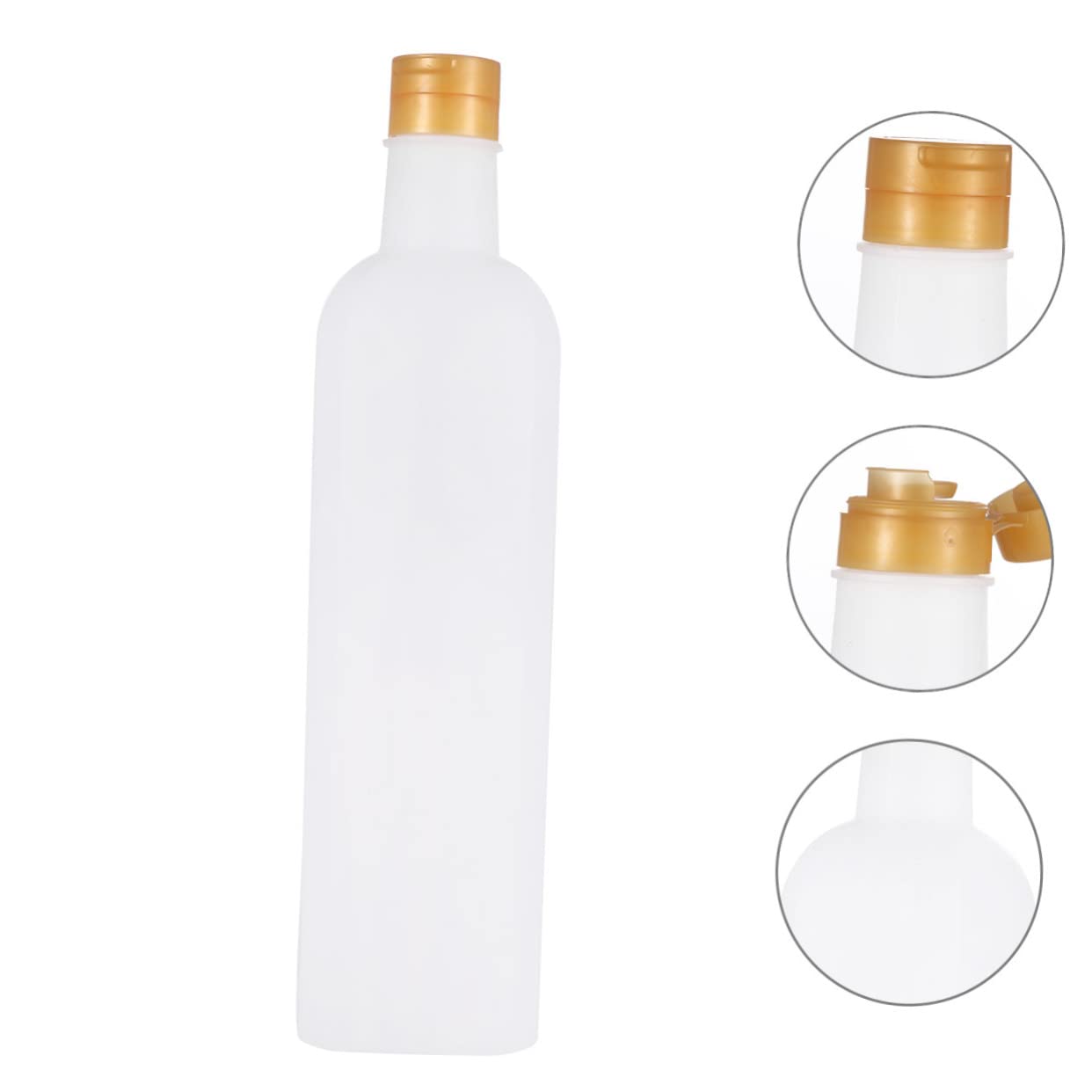 Angoily 2 Pcs Edible Oil Bottle Cooking Oil Container Condiment Dispenser Cooking Oil Dispenser Metal Cruet Olive Oil Canister Kitchen Oil Pot Plastic Storage Bottle Storage Container