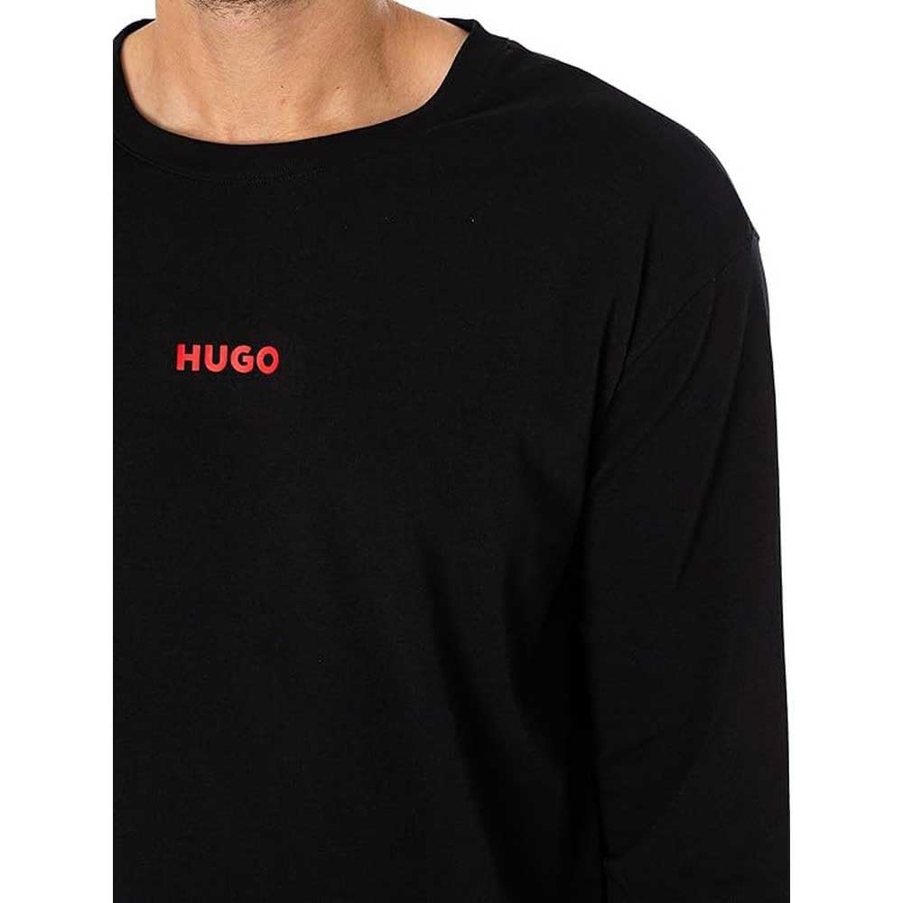 HUGO Linked LS-Shirt Pyjama Longleeve Hombre