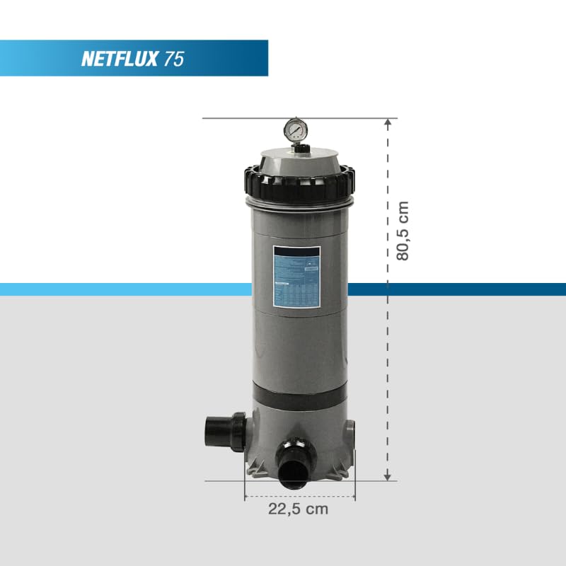 Sistema de filtración de cartucho único para piscinas de hasta 65 m3 - PF-NFX075 by POOLEX