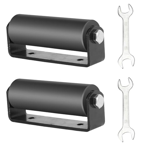 6 Gate Roller Guide Sliding Gate Hardware with C-Sliding Gate Brackets Sliding Gate Kit Heavy Duty Sliding Gate Rollers Rolling Gate Hardware Kit (2 Pack)