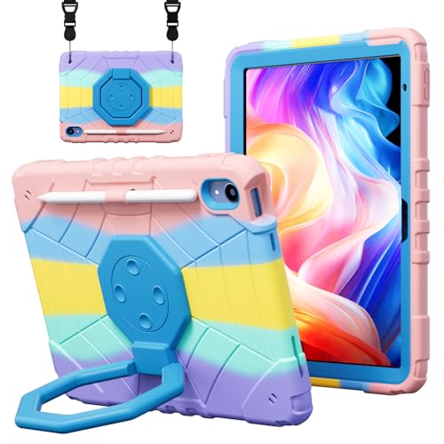 Coque iPad Pro 11 M4 M5 avec support rotatif et bandoulière AKABEILA