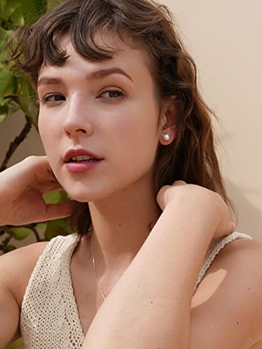 S.Leaf Cat Pearl Earrings for Women 925 Sterling Silver Hypoallergenic Cat Memorial Gifts Lovers Jewelry Earrings for Women Best Friend Birthday Gifts for Women Trendy Sister Mom Wife Womens Her Friend Party3