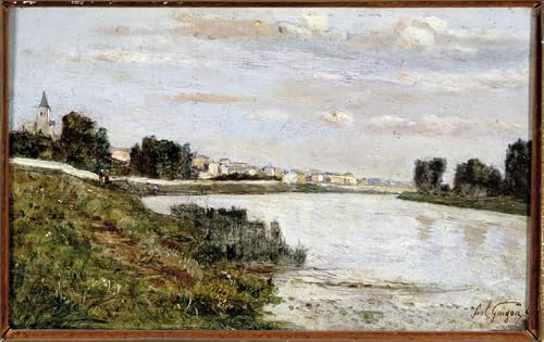 Pintura sobre lienzo de Paul Camille Guigou obra clásica premium 60x90