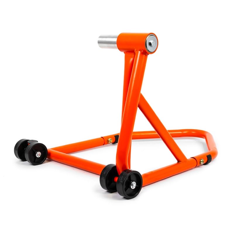 Béquille d'atelier Arriere monobras pour Levage Moto Triumph Tiger Sport Sprint Dayton 955 T595 Speed Triple 97-20/ KTM 1290 SP GT/R 14-23 en axe 27.5mm - Orange