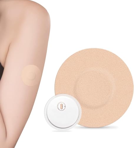 funpatch Freestyle Libre 3 tiritas impermeables 30 unidades Libre 3 parches adhesivos Sensores Apósitos de fijación autoadhesivos, respetuosos con la piel, CGM, beige