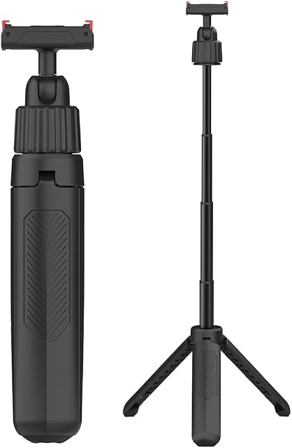 Osmo Action Tripod Stand with Magnetic Quick Release Adapter, 360 Rotation Mini Selfie Stick Extension Rod Handle Grip Monopod for DJI Osmo 360 Osmo Action 5 Pro 4 3 Accessories
