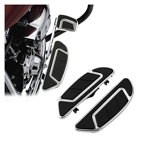 Adjan Motorcycle Rider Driver Floorboard Compatible With Harley Airflow Touring 2014-2022 2018 Softail 1986-2020 2012-2016 Fld ’86-'17 Fl Softail (Color : Black) #TOP1