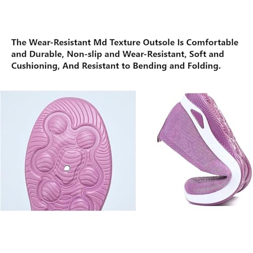 Addenno Womens Shoes, Women's Comfortable Breathable Knitted Sneakers, Woven Orthopedic Breathable Soft Shoes4