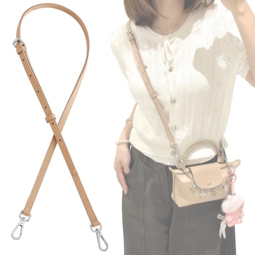 Image of Jiesinlov Leather Bag Shoulder Strap Replacement Crossbody Adjustable Conversion Kit Fit for Mini Pouch