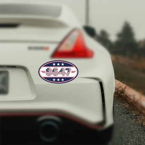 Image of 3pcs 8647 President Car Magnets, American Flag Bumper Stickers Campaign Magnetic Decal Political Bumper Stickers for Cars, Trucks & Vehicles (Style B)