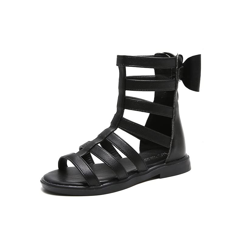 MATERUIEYES Summer Strap Children Gladiator Fashion Girl Bow Rear Zipper Sandals