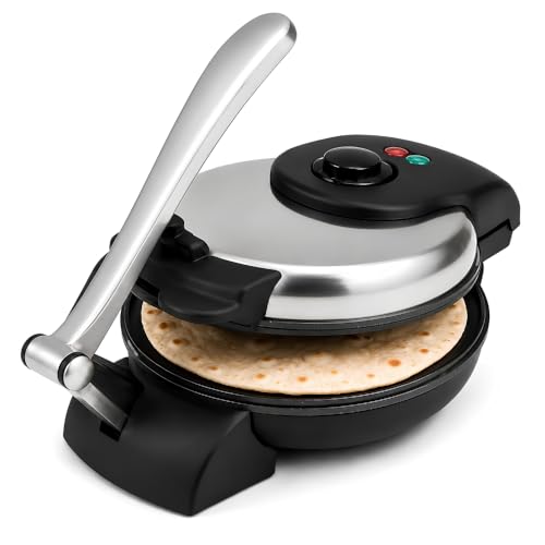 Image of Drumstone (𝐋𝐢𝐦𝐢𝐭𝐞𝐝 𝐓𝐨𝐝𝐚𝐲) Non Stick Electric Roti & Khakra Maker 1000 Watt, Adjustable Heat Control Roti and Khakhra Press with Stainless Steel Design 𝟏𝟓 𝐘𝐞𝐚𝐫𝐬 𝐖𝐚𝐫𝐫𝐚𝐧𝐭𝐲