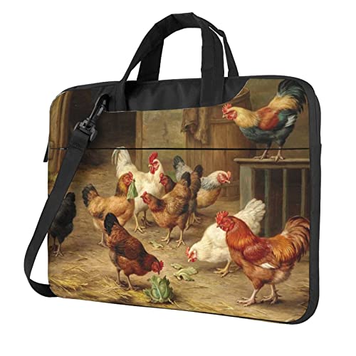 Sac ordinateur poule rôti ultra mince avec sangle amovible confortable
