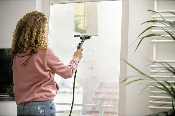 Karcher SC Serisi ile Uyumlu Cam Silme Aparatı ve Mikrofiber Bez Seti 2'li