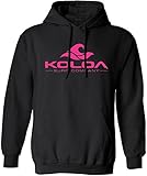 Koloa Surf Wave Logo Hoodies - Hooded Sweatshirt, L-Black/pink hoody