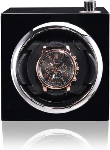 FENOKD Watch Winder Classic Automatic Mechanical Watch Motor Shaker Red Orange Black Mini Single Watch Winding Device Watch