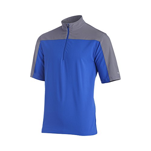 Mizuno Youth Comp chaqueta manga corta XL azul gris ropa deportiva juvenil