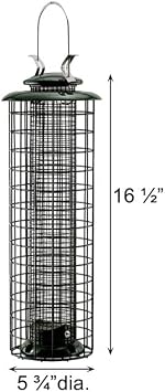 Woodlink Caged Screen Tube Bird Feeder