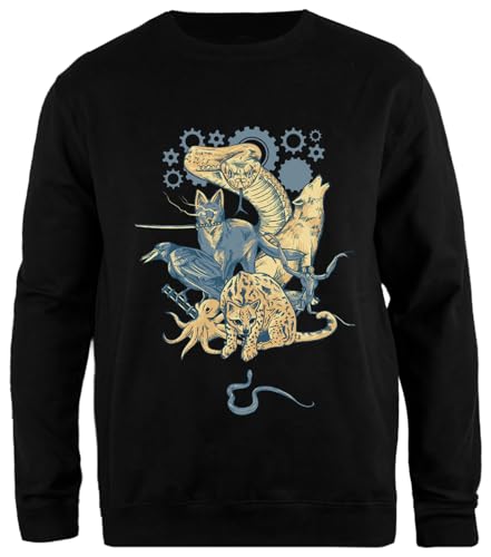 Oldrytee Moisés De La Sombra Sudadera Negra Tipo Jersey Unisex De Corte Sencillo