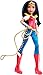 DC Super Hero Girls Poupée articulée Wonder Woman de 30 cm brune, avec fouet doré, tenue en tissu et carte d'identité, jouet enfant, DLT62