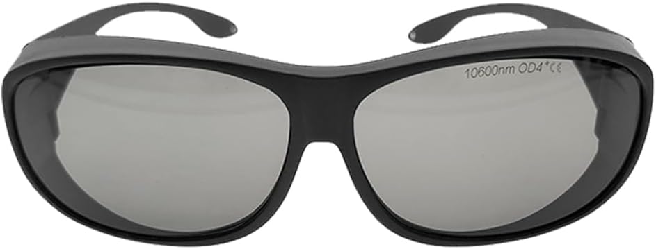 CO2 Laser Safety Glasses Protective Goggles Eyewear Laser Eye Protection 10600nm OD4 for CO2 Laser Engraver Cutter CE Certificated TCO2-4