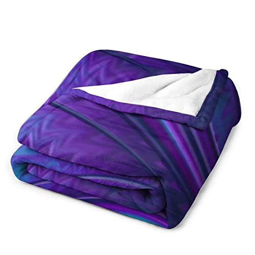 Abstract In Blue And Purple Flannel Fleece Throw Blankets 50"X40" Lightweight Fluffy Winter Fall Blanket Cozy Soft Fuzzy Plush Home Decor For Couch Bed Sofa Bedroom Living Room Travel #TOP3