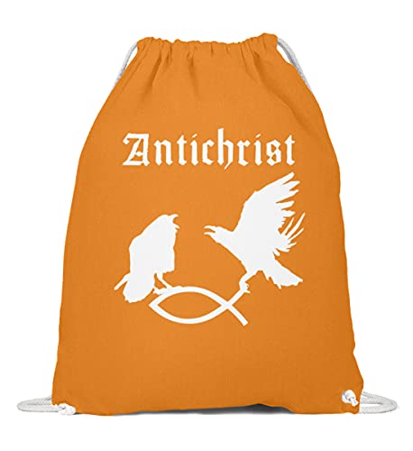 Sac en coton Orange Griffes de Noël Antichrist pour vos courses de fêtes