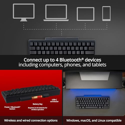 Image of HHKB - Happy Hacking Keyboard Professional Hybrid, White | Wireless, Bluetooth, Wired, USB, Mac, Windows, Blank | 2 Year Advance Exchange Warranty