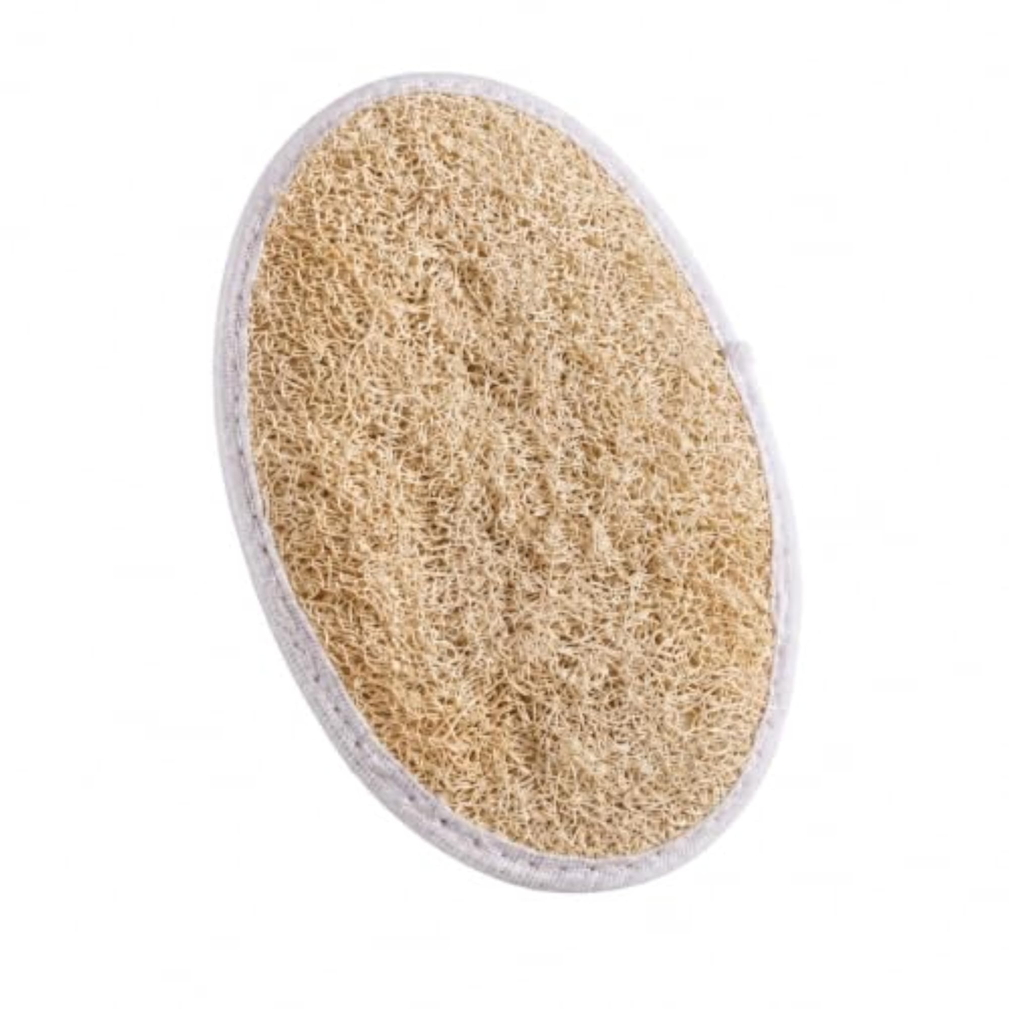 Natural Loofah Exfoliating Body Scrubber Pad With Hand Strap