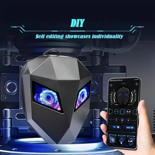 Image of Drumstone (๐๐ ๐๐๐๐ ๐๐๐๐๐๐๐๐ Cool LED Motorcycle Backpack - Programmable Colour Display, 3D Hard Shell & Waterproof Riding Helmet Bag Design Mobile App Controller A great idea for a gift