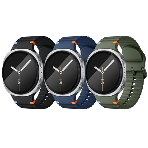 Image of 3 Pack Sport Band Compatible for Galaxy Watch 7 /6 /5 /4 Classic(40mm-47mm)